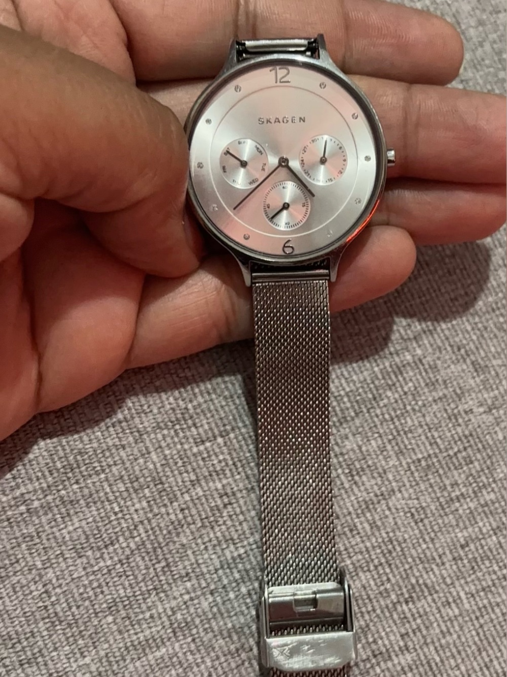 Skagen Women’s Dial Multifunction Quartz Silver Mesh Watch 30mm 30m